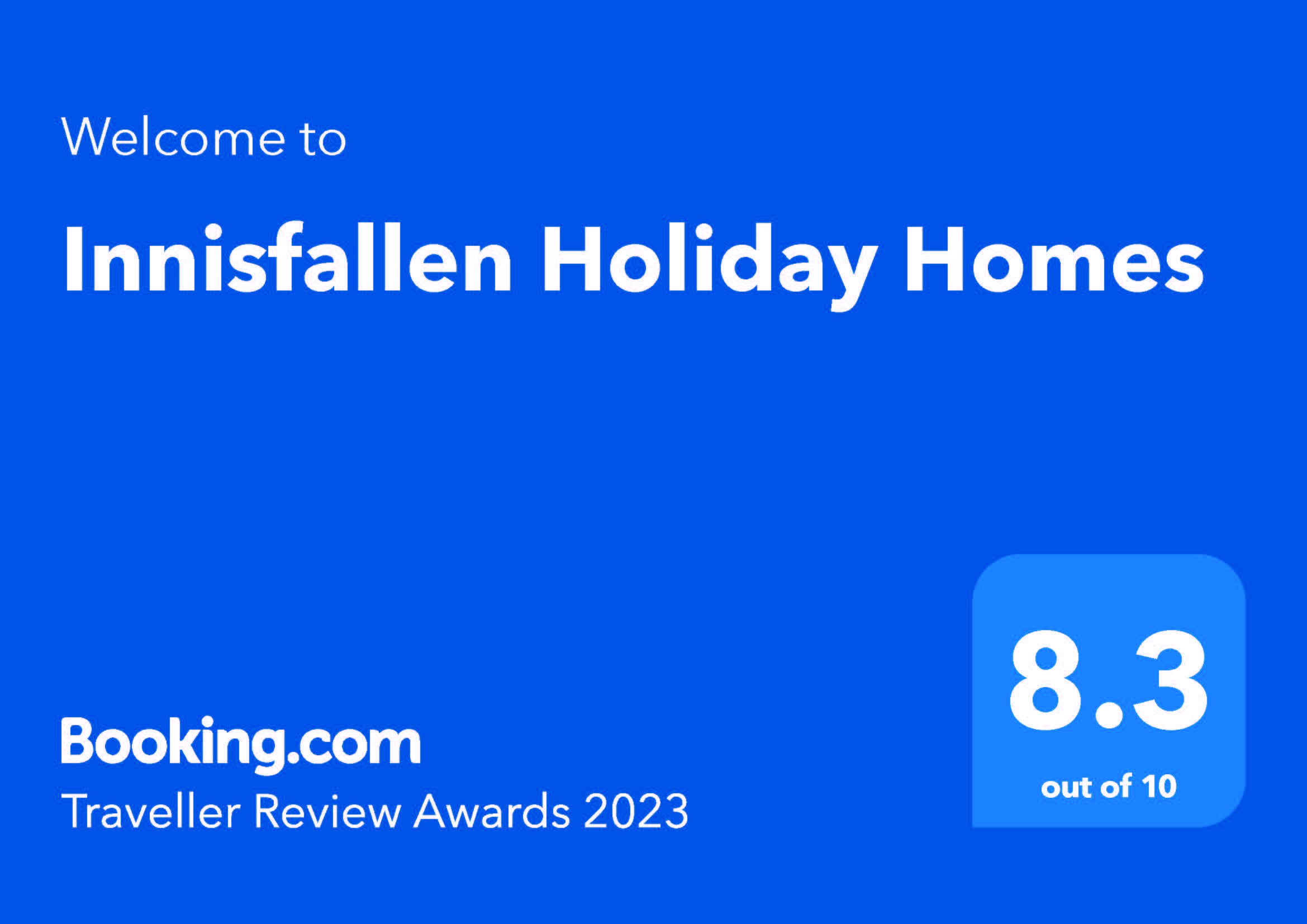 Booking.com Traveller Awards | Innisfallen Holiday Home No.4, Large Pet Friendly Holiday Home Available Beside Killarney National Park in Kerry | Read More & Book Online Today   