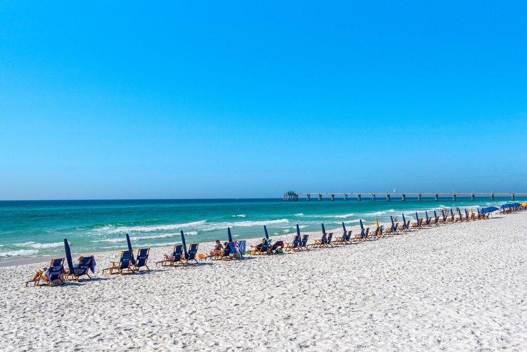 The Beach is just steps away