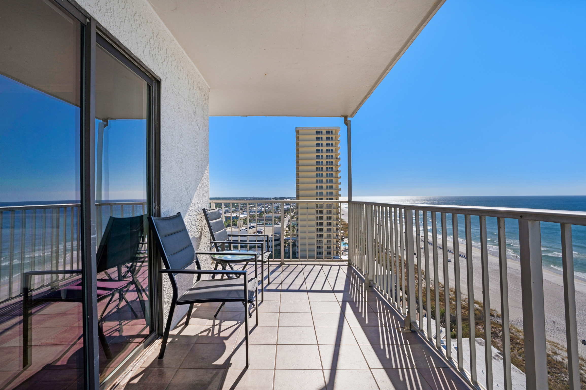 Corner balcony views