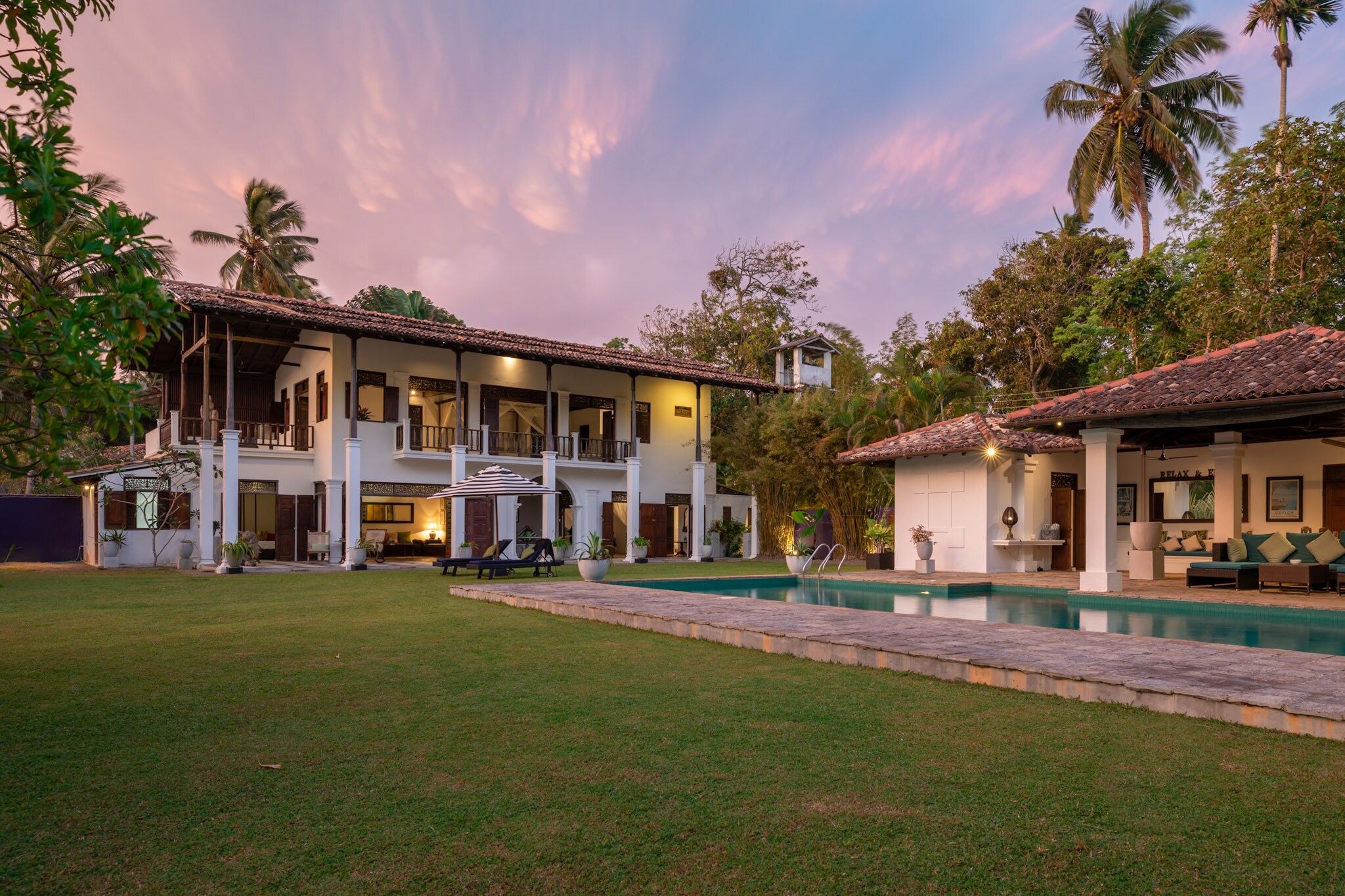 Property Image 2 - Lovely 3 Bedroom Villa overlooking the tranquil Koggala Lake with a private jetty 