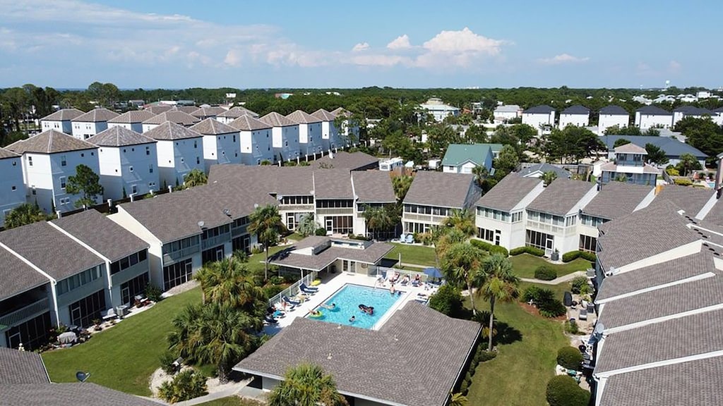 Aerial view of Misty Cove