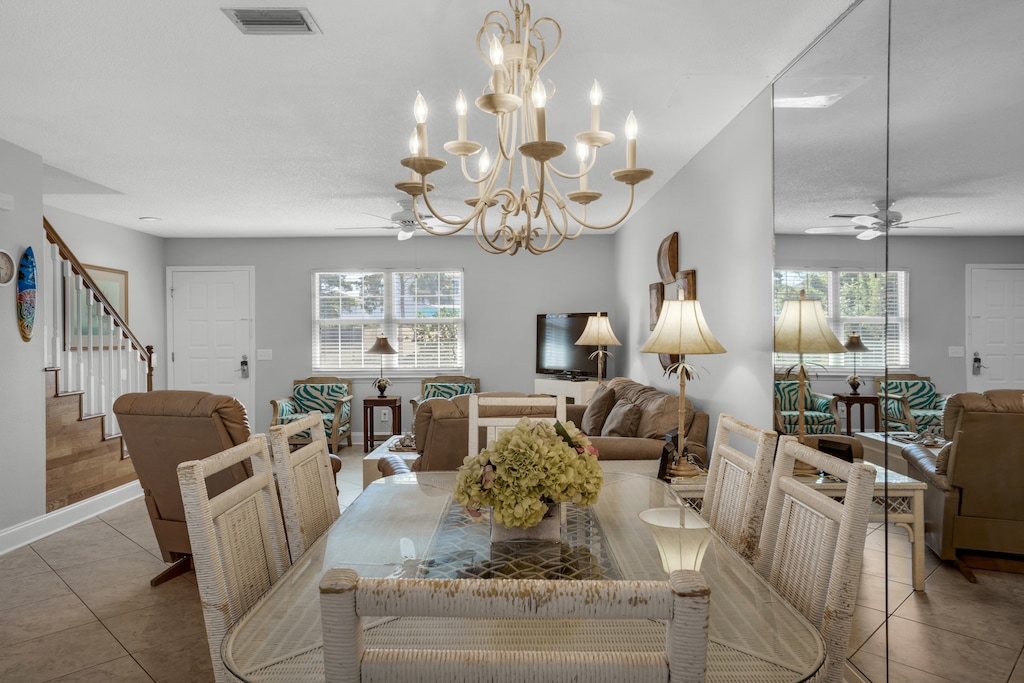 Dining to living room view