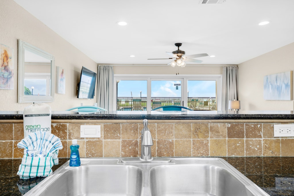 Kitchen view to Gulf