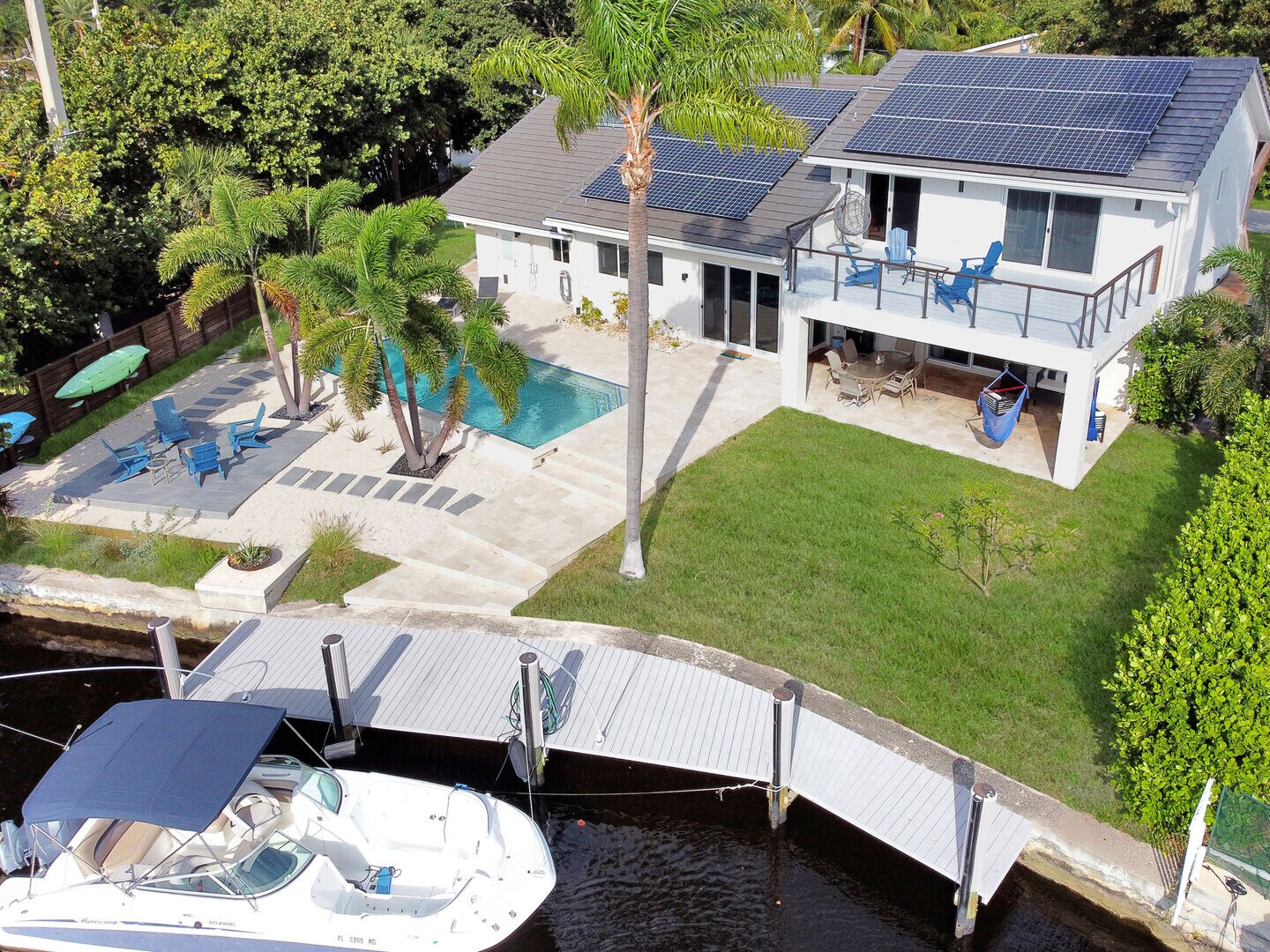 Waterside Retreat with paddle boards and boat dock