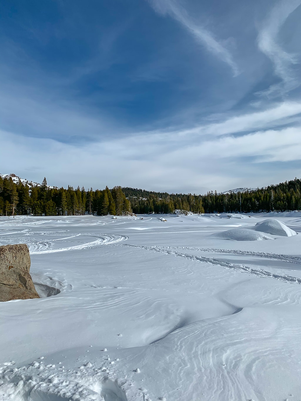 Lake Alpine Snow