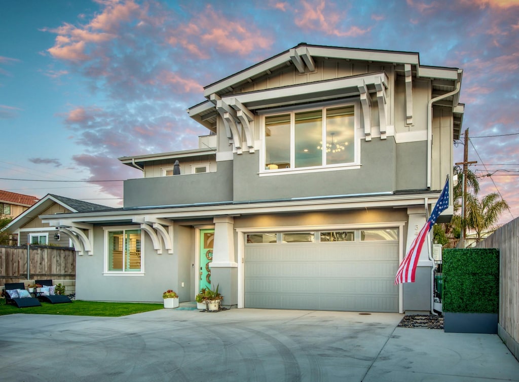 Sunset at The Papillon House.