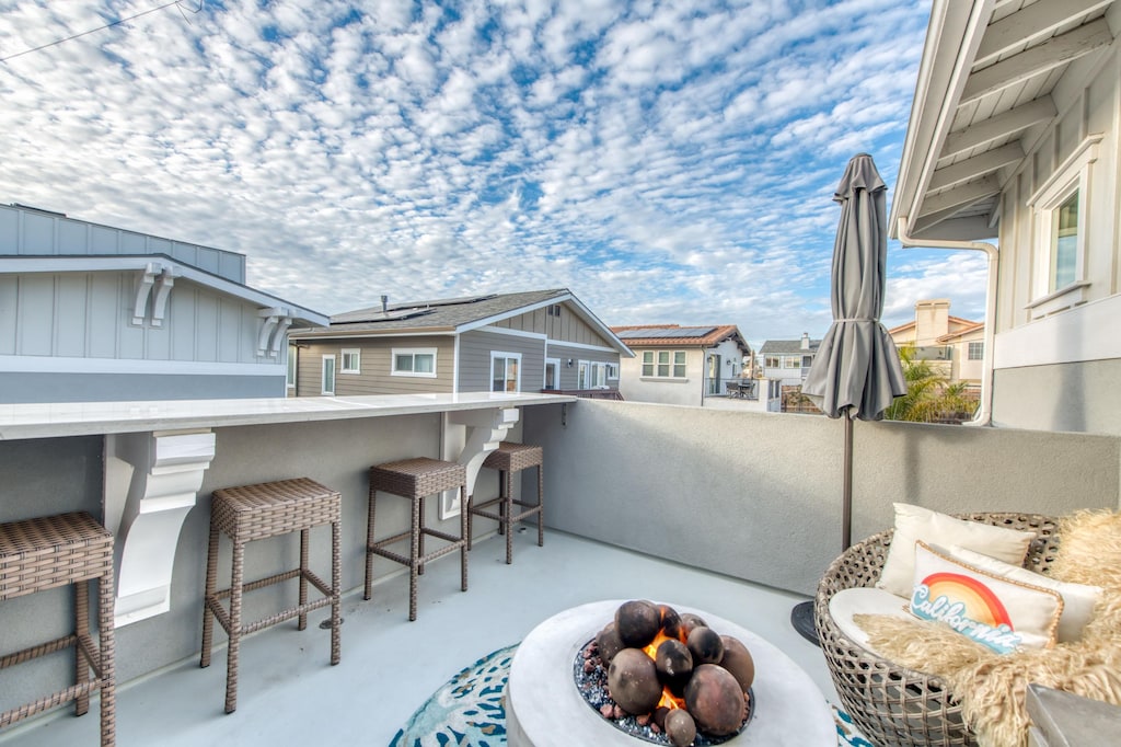 Blue skies ahead. Extend your eating area to the outdoors.