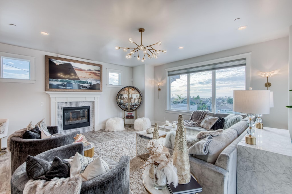 Open concept living room.