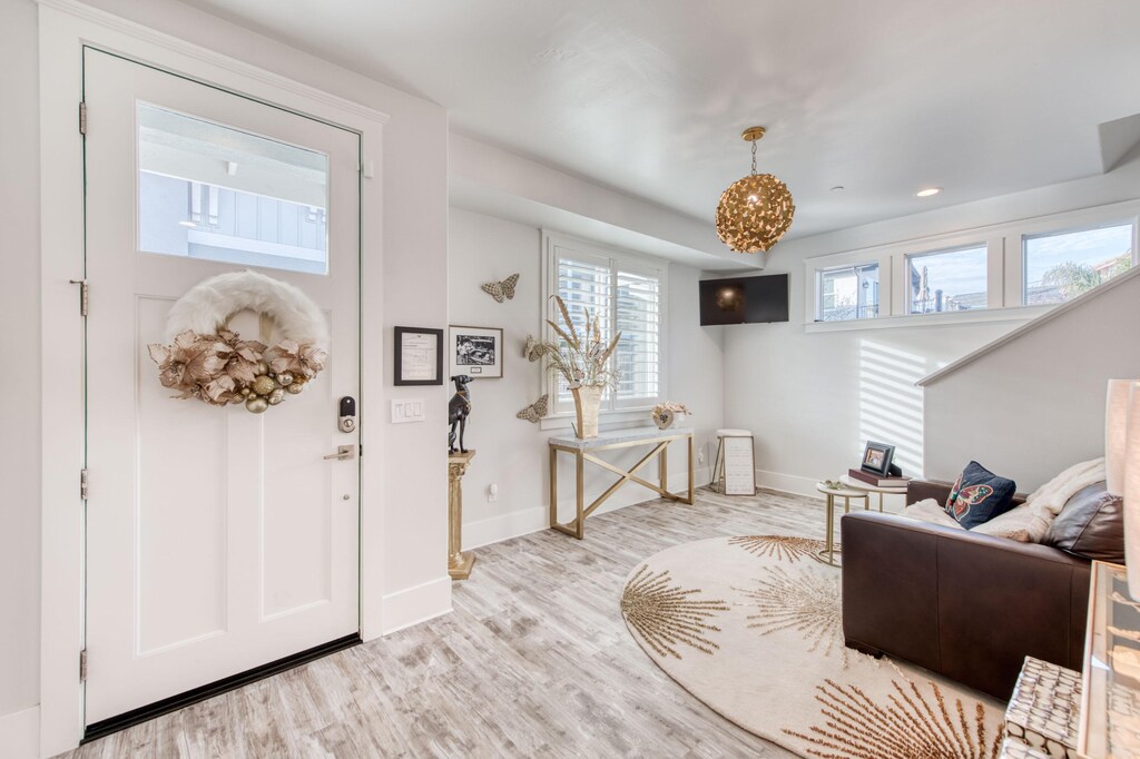 The entrance foyer to The Papillon House.