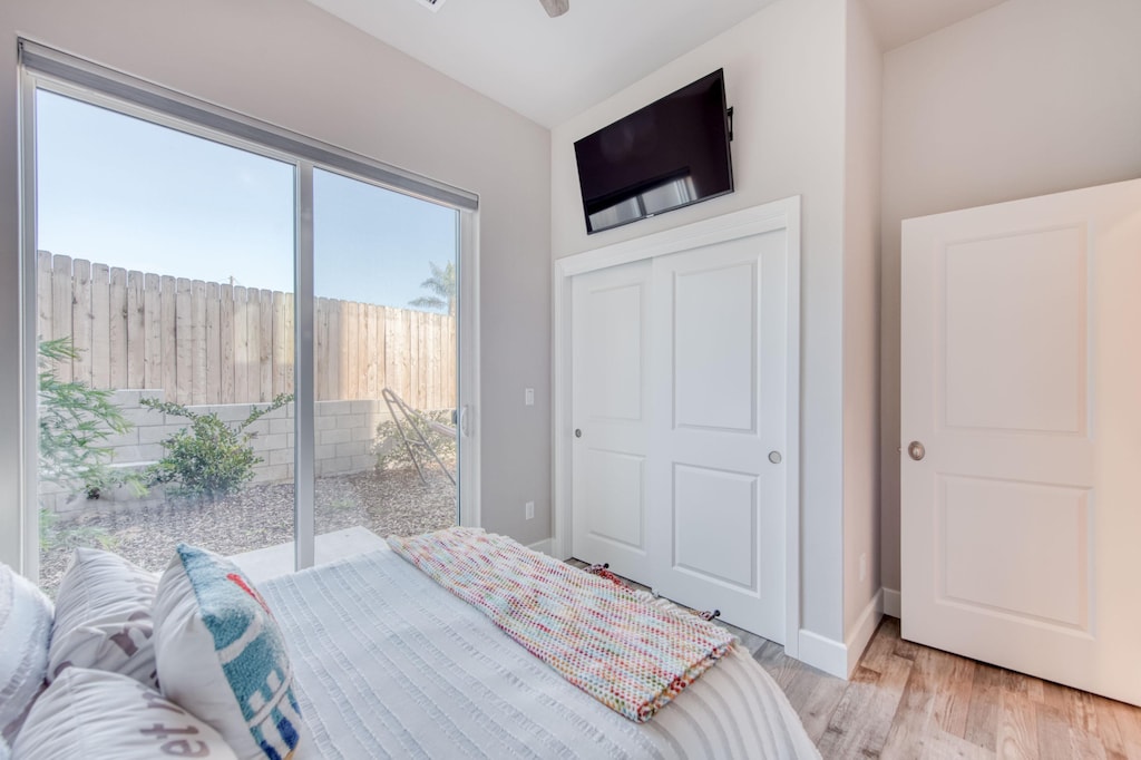 Plenty of closet space.