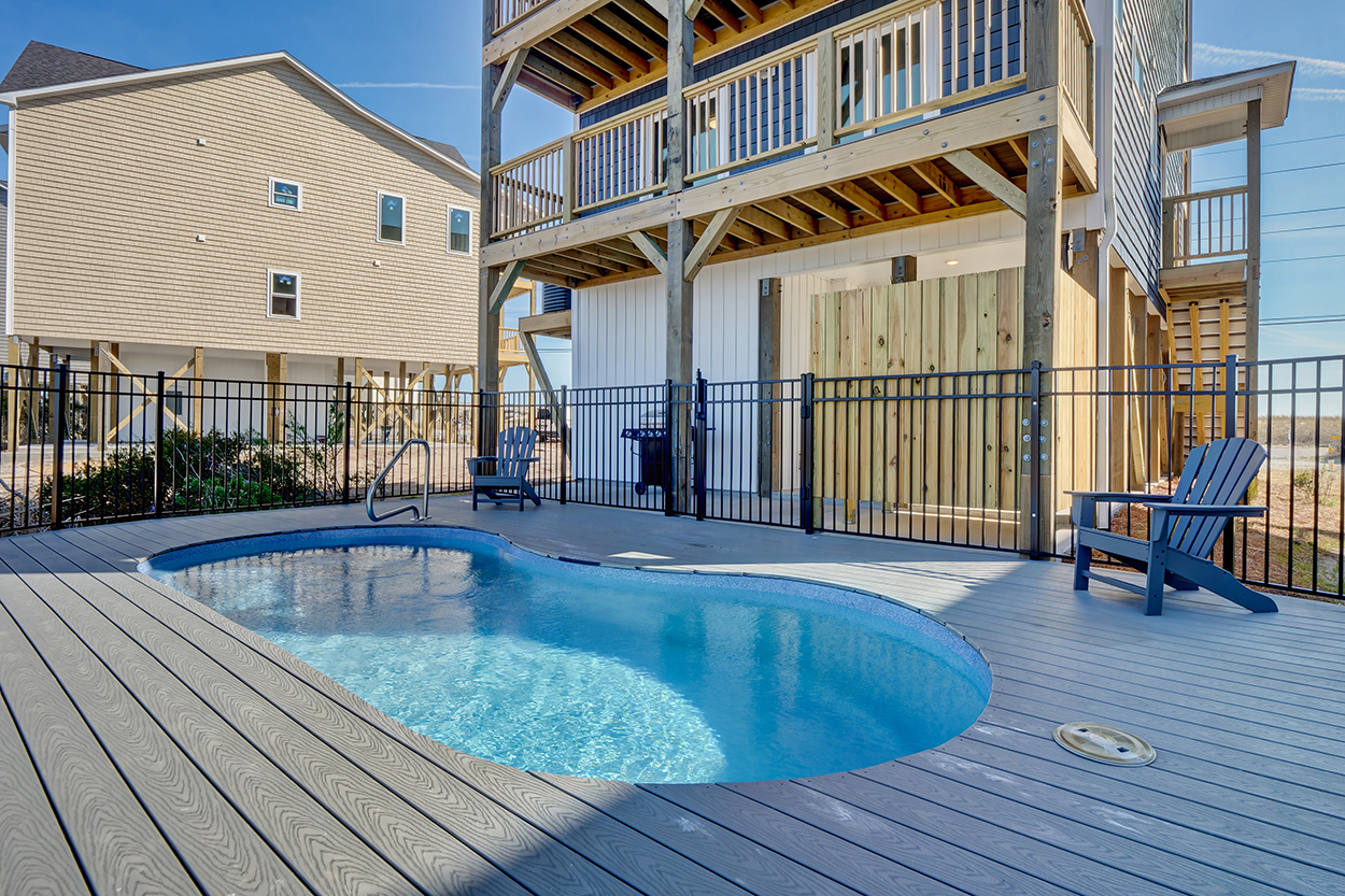 Cool off in the private pool!