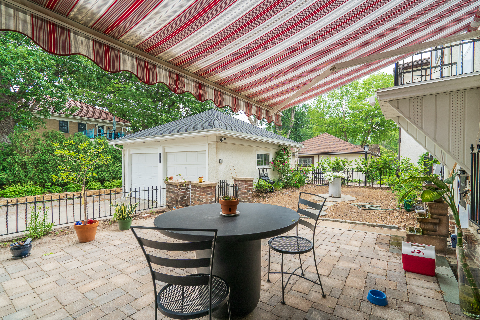 Enjoy the shaded backyard