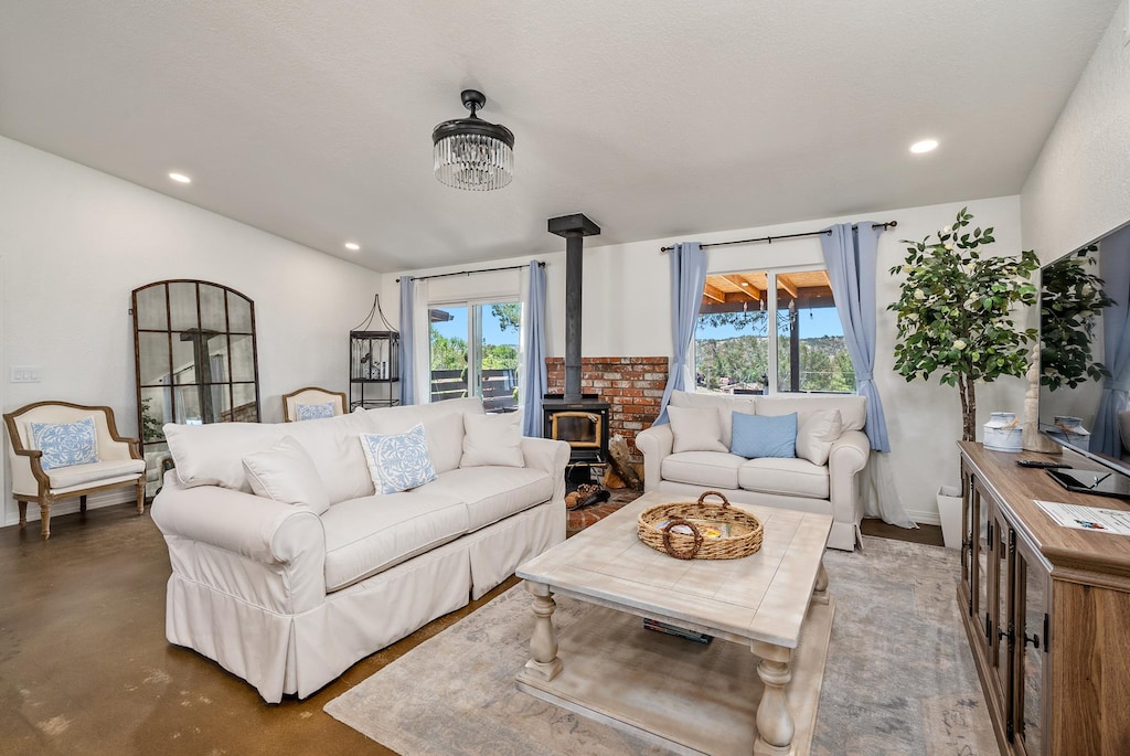 Stay in comfort, overstuffed sofa and loveseat in the Living Roo