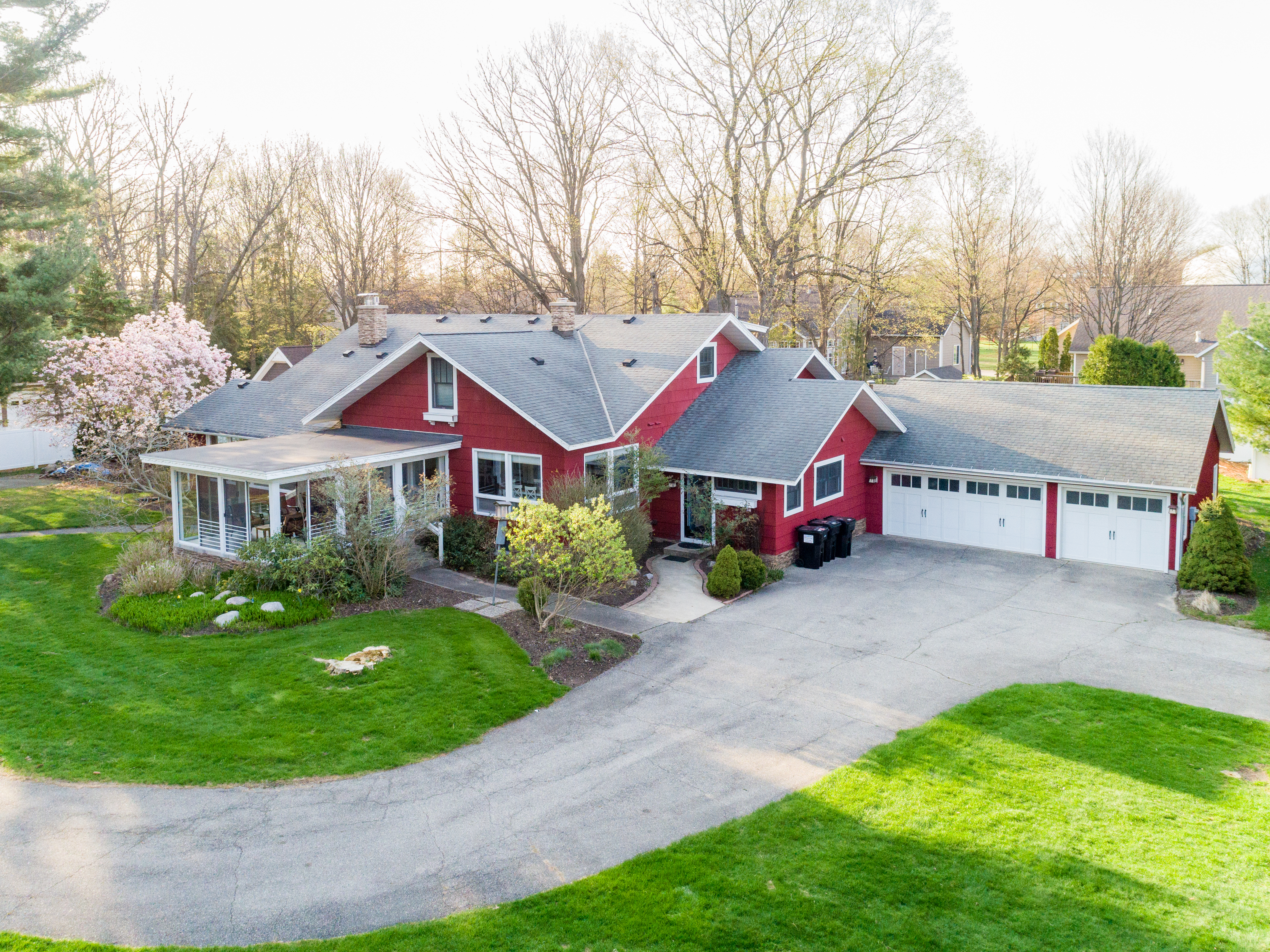 This gorgeous home is perfectly situated to take advantage of everything the Michigan Lakeshore has to offer.