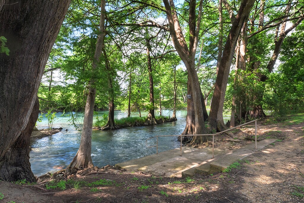 Entrance to the Guadalupe River! 