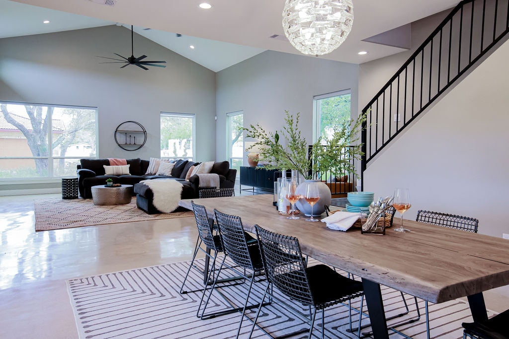 Open Concept Living and Kitchen - Walker Luxury Vacation Rentals