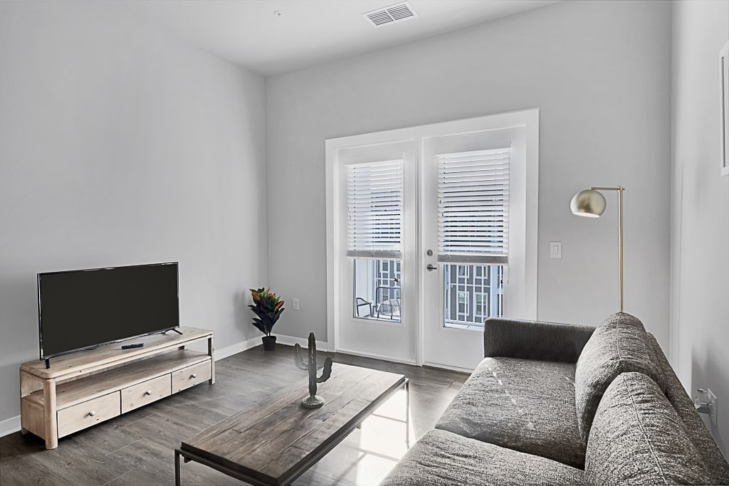 Bright Living Room w/ Smart TV