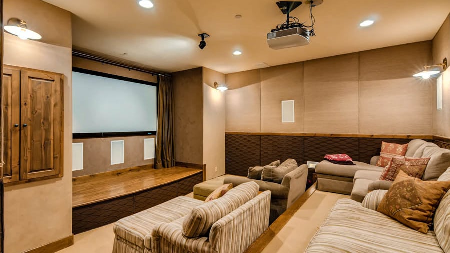 Theater room on lower level