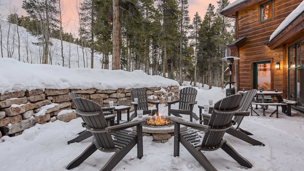 Enjoy the new firepit on a chilly day!