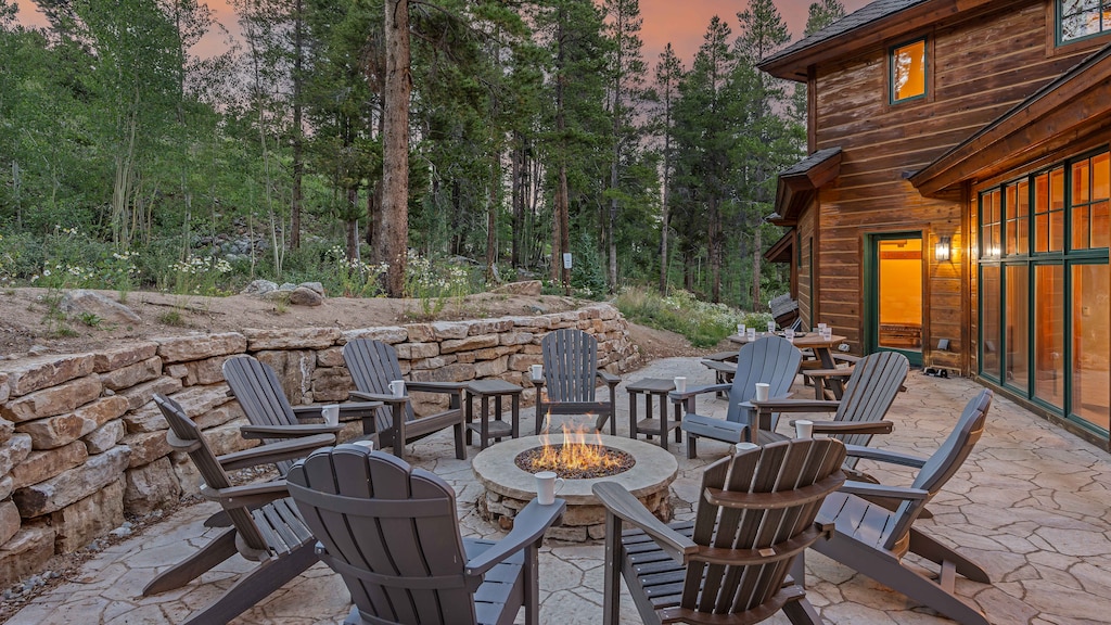 Spend time with family and friends around the new firepit