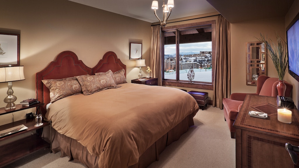 Bedroom 1, Main Level - Primary Bedroom with fireplace