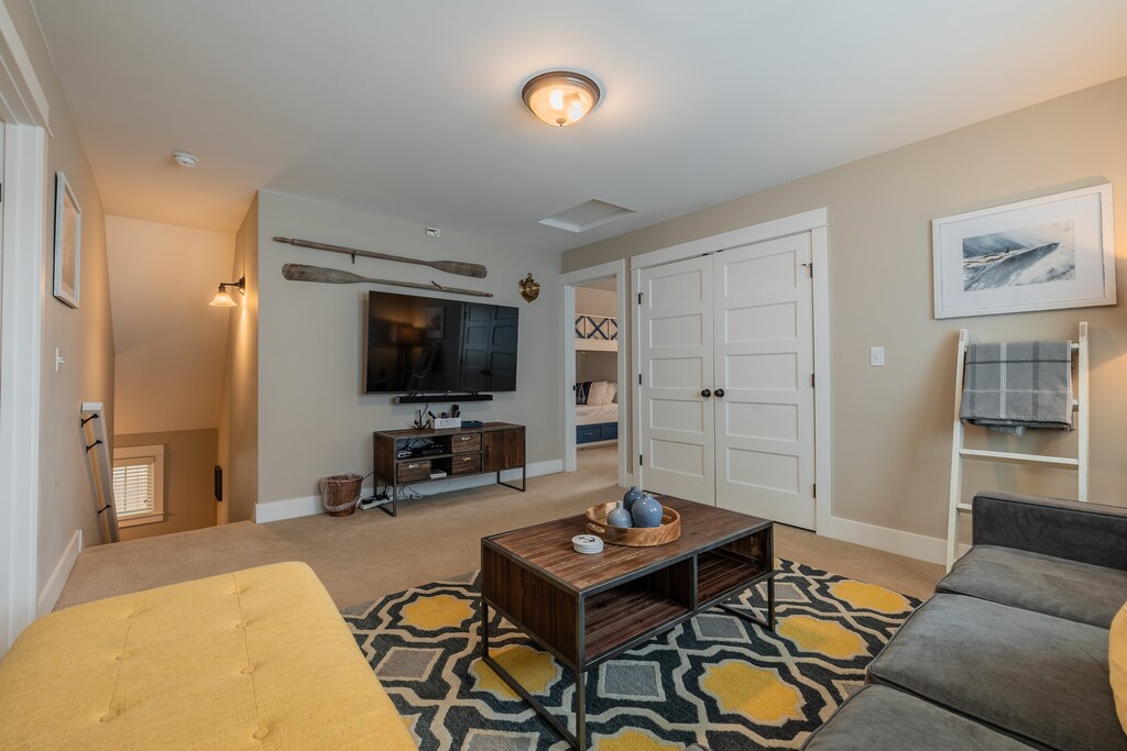 Movie night made better in the upstairs media room