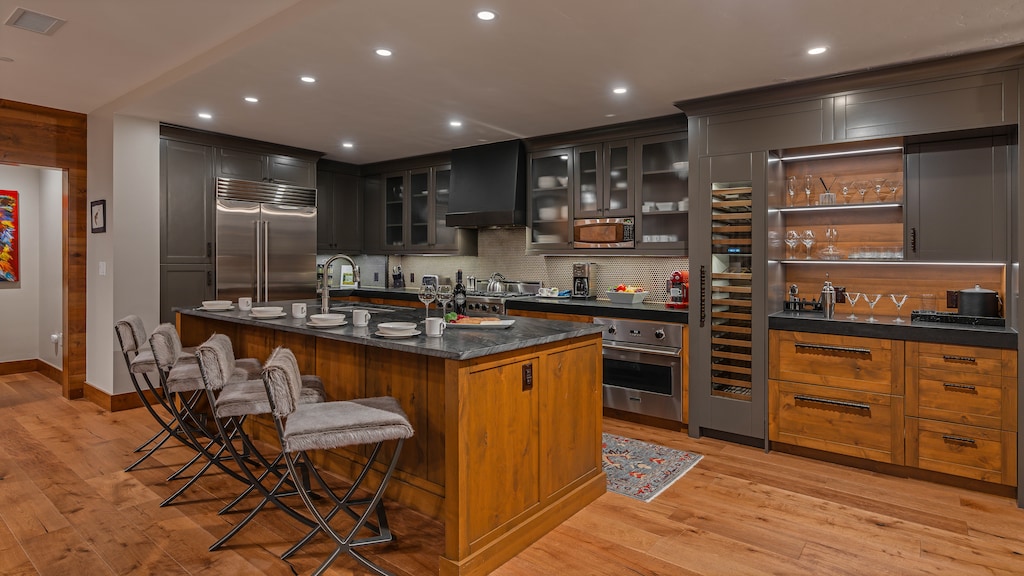 Updated Gourmet Kitchen, Main Level - With bar seating
