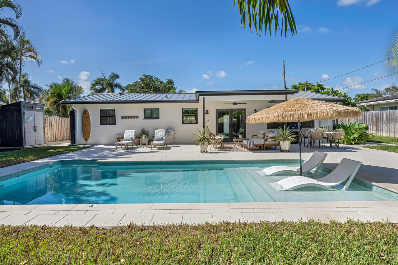 Property Image 1 - Coco Loco Oasis: Boho-Luxe Escape with Saltwater Pool Near Deerfield Beach!