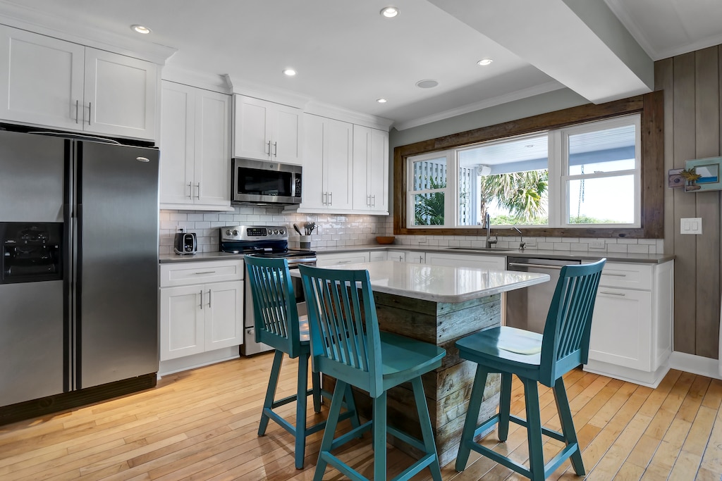 Well stocked kitchen so meal prep is a breeze
