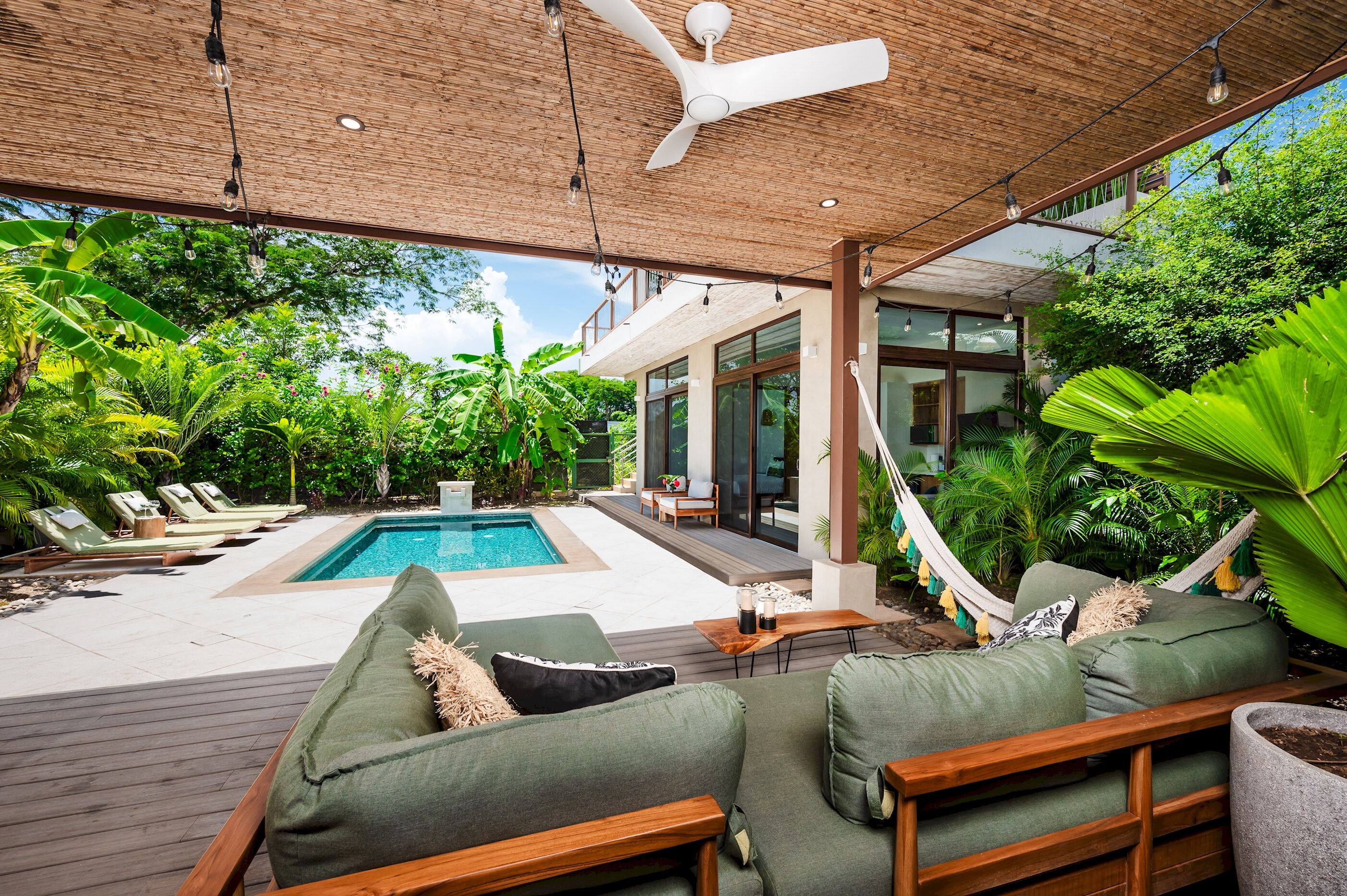 Living room with a view! Paradise awaits outside.