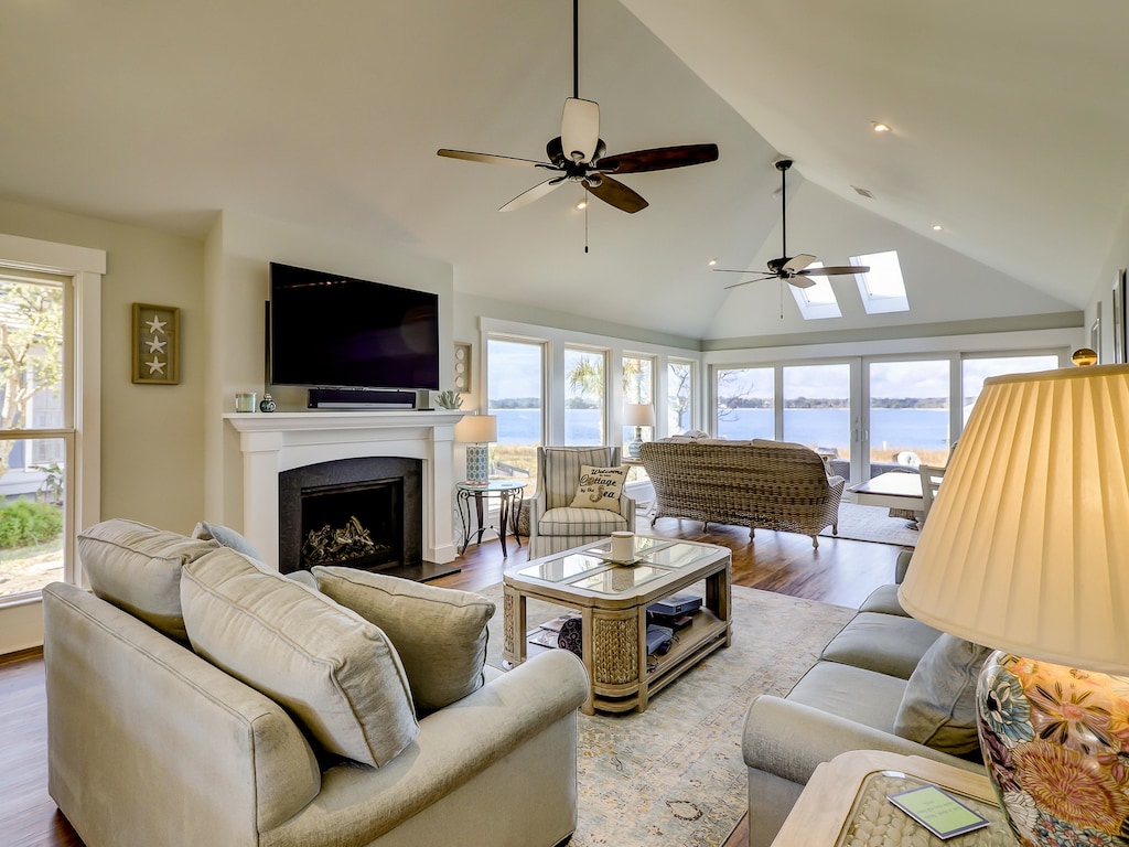 Living Room with 65 SMART TV at 47 Lands End