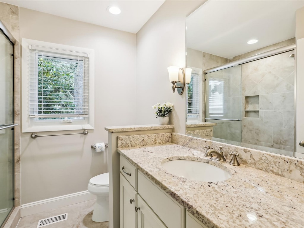Private Guest Bathroom with Walk-in Shower at 3 Flotilla