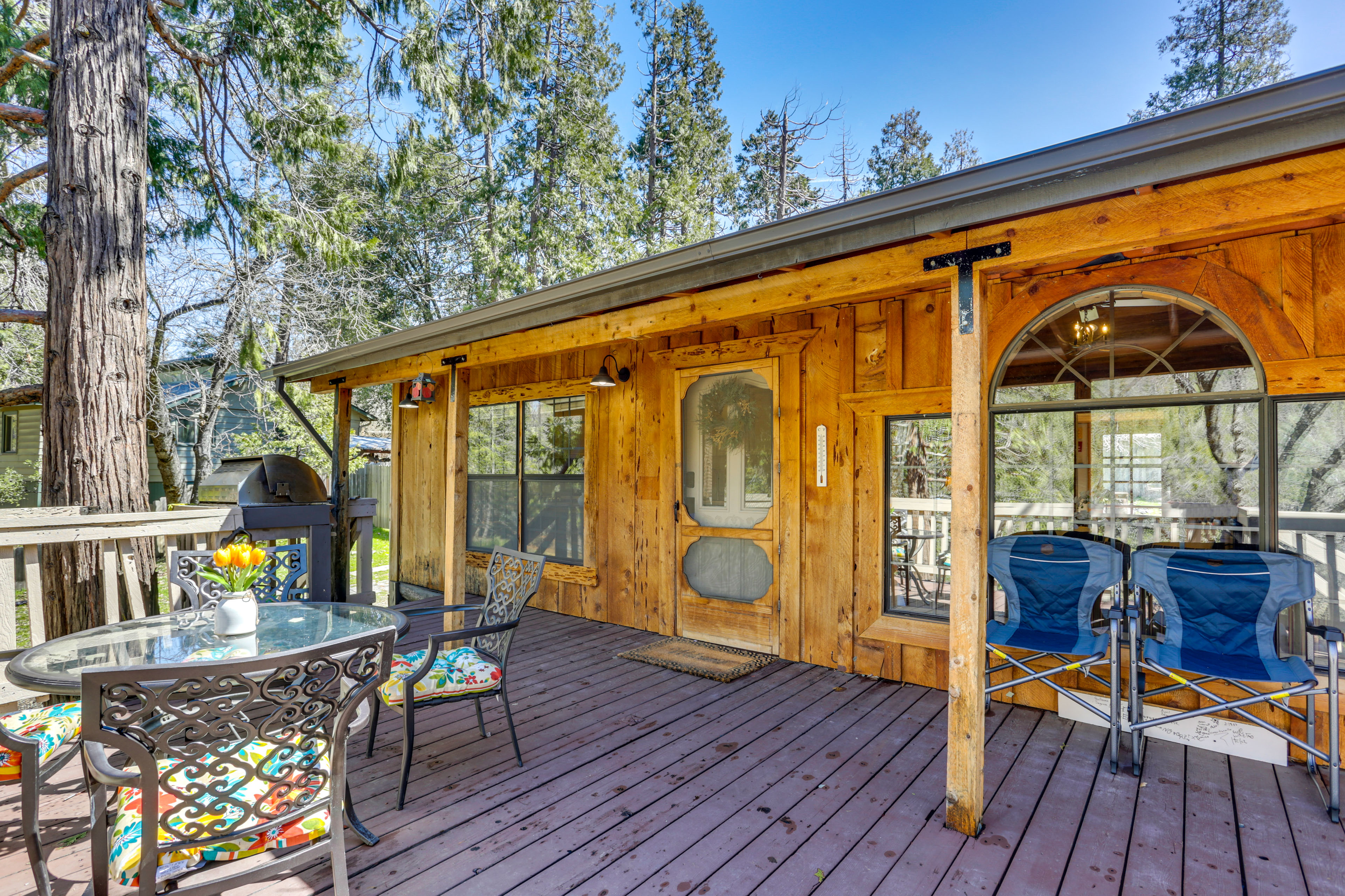 Property Image 1 - 9 Mi to Bass Lake: Cabin w/ Fire Pit in Wishon!