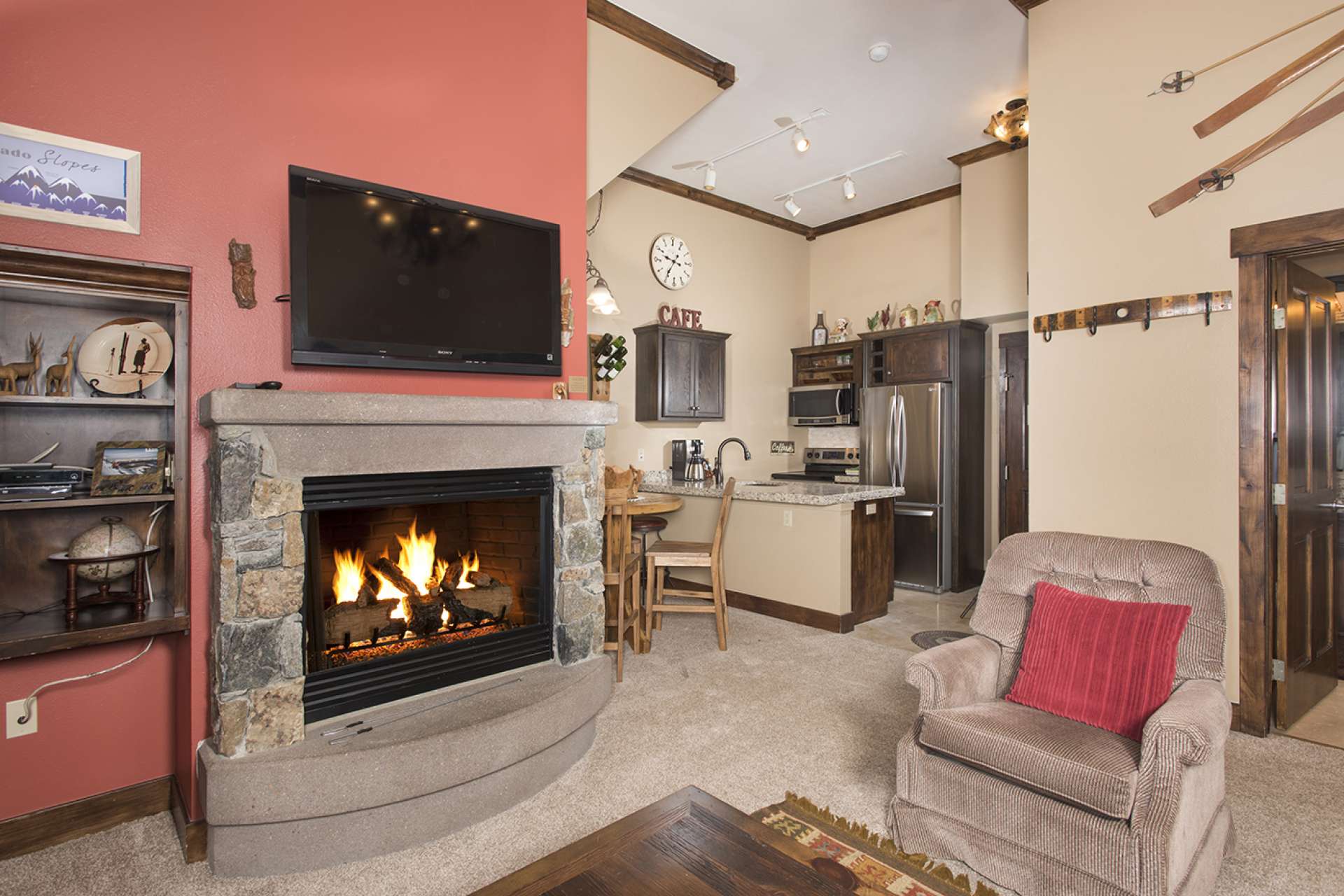 Property Image 2 - Scope Out Dining & Shops on Your 2 Minute Walk to Gondola and Ski School. Pool, Hot Tub, Fireplace.