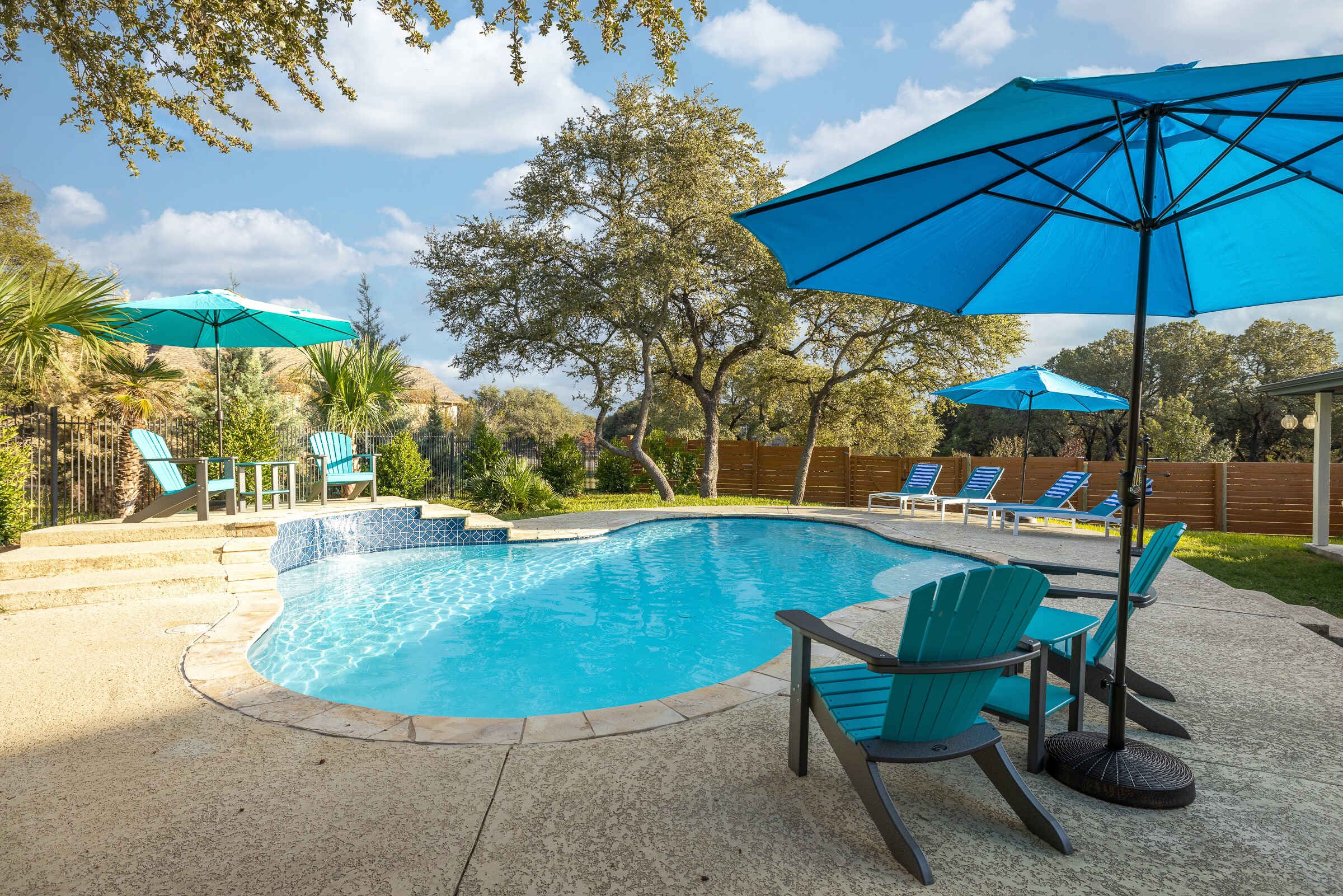 Private Pool - Not Heated - with Plenty of Areas to Relax