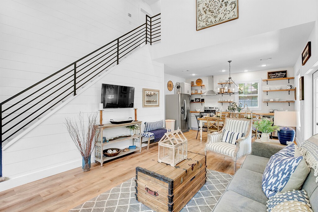 Seamlessly connect to the open concept kitchen and dining area.