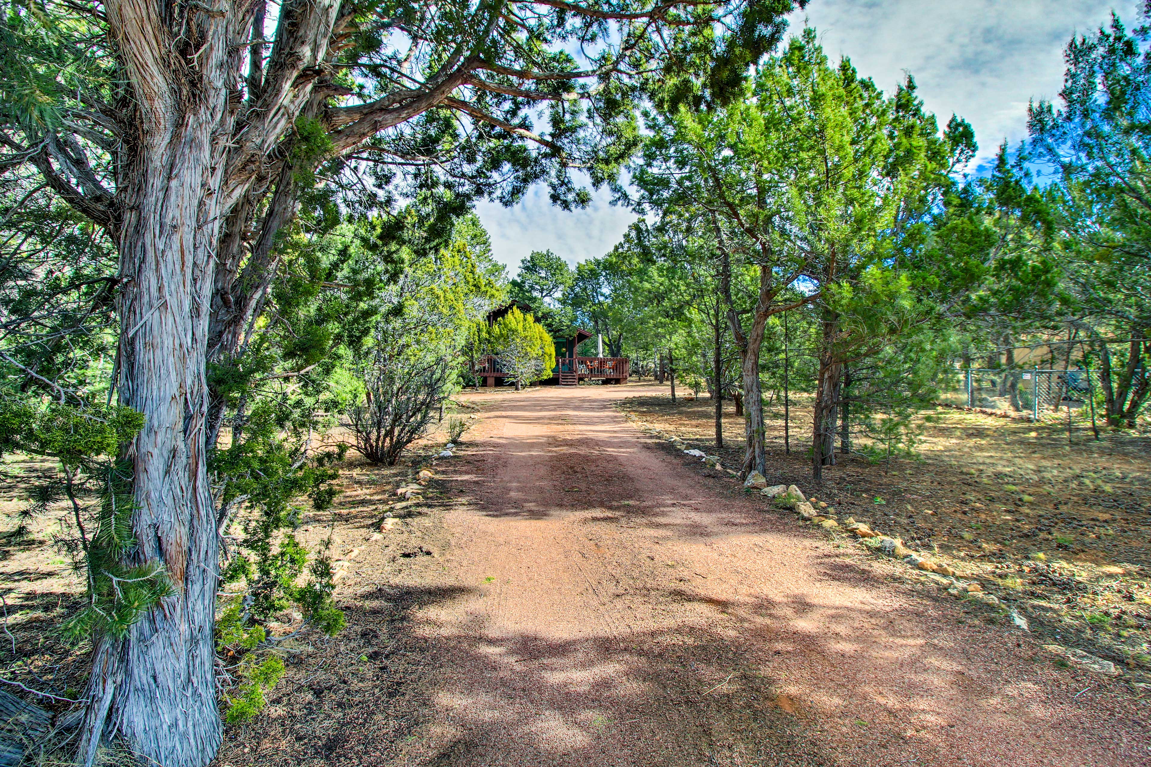 Property Image 1 - Modern Heber-Overgaard Cabin w/ Deck & Fire Pit