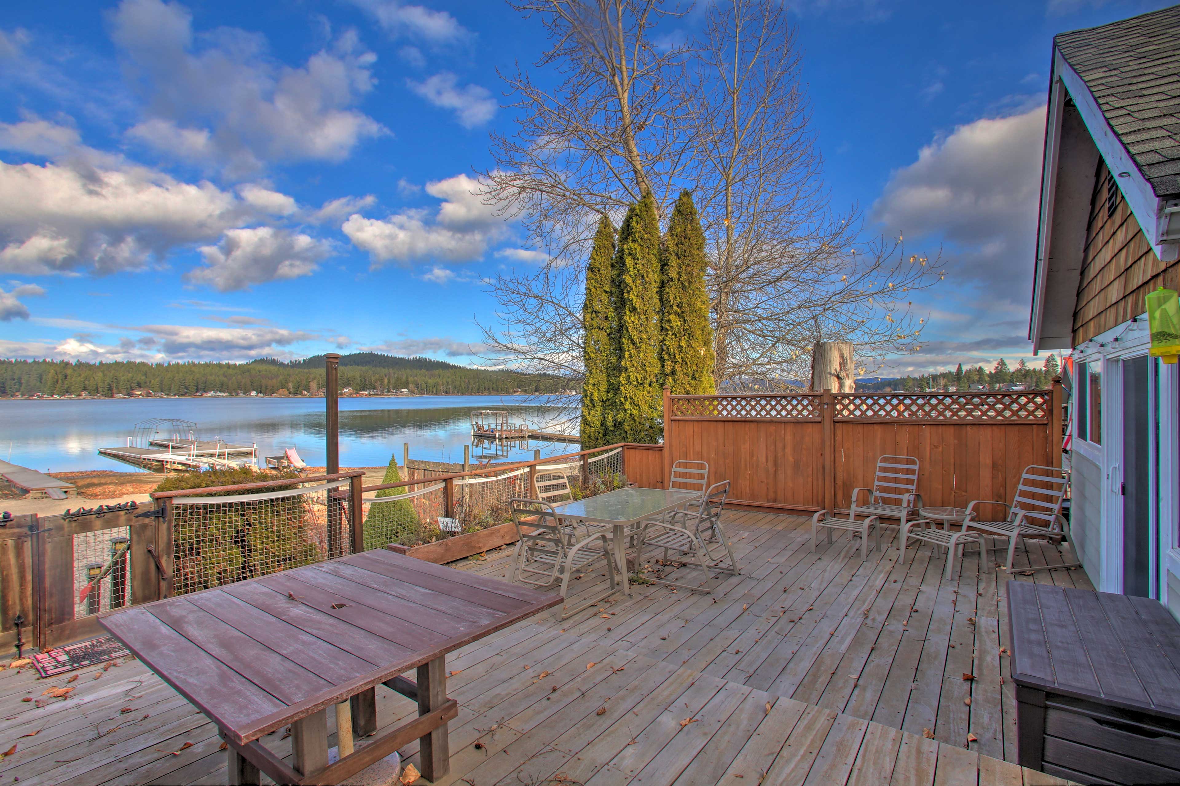Property Image 2 - Charming Lakefront Cabin w/ Deck & Fire Pit!
