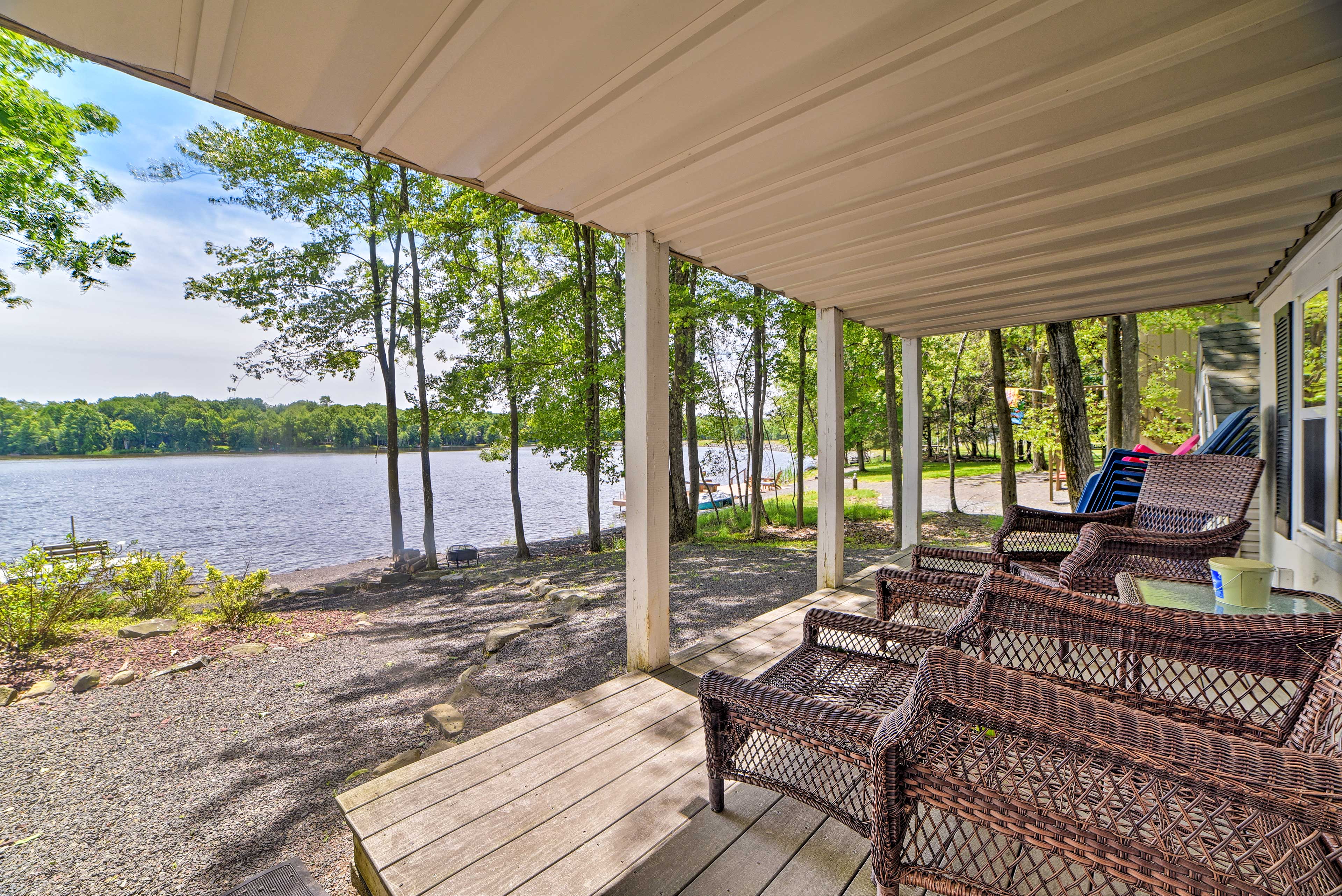 Property Image 2 - Waterfront Pocono Lake Home w/ Private Dock!