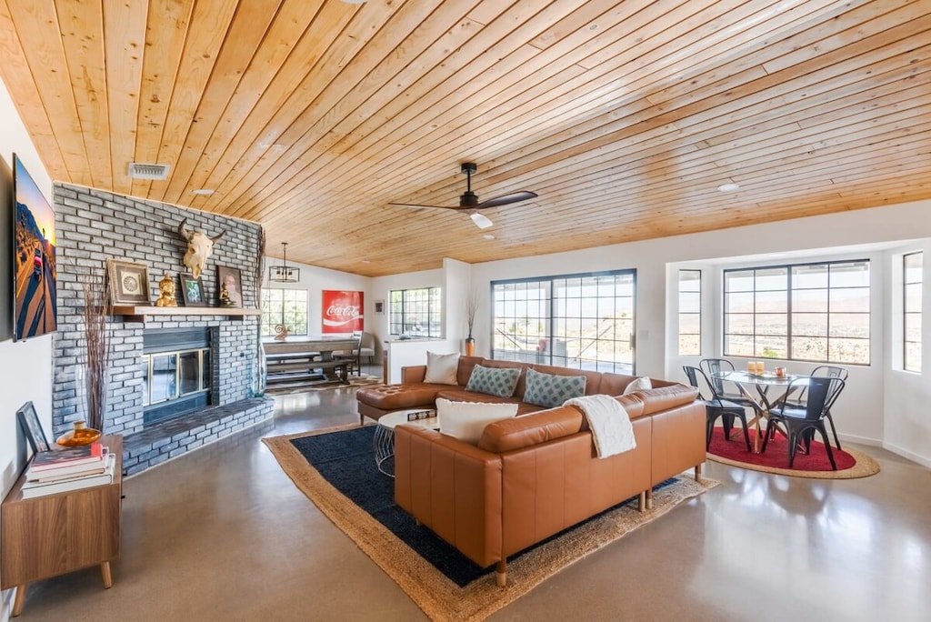 Smart TV + Propane Fireplace