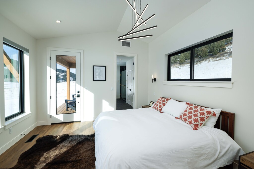 Natural light in the master bedroom