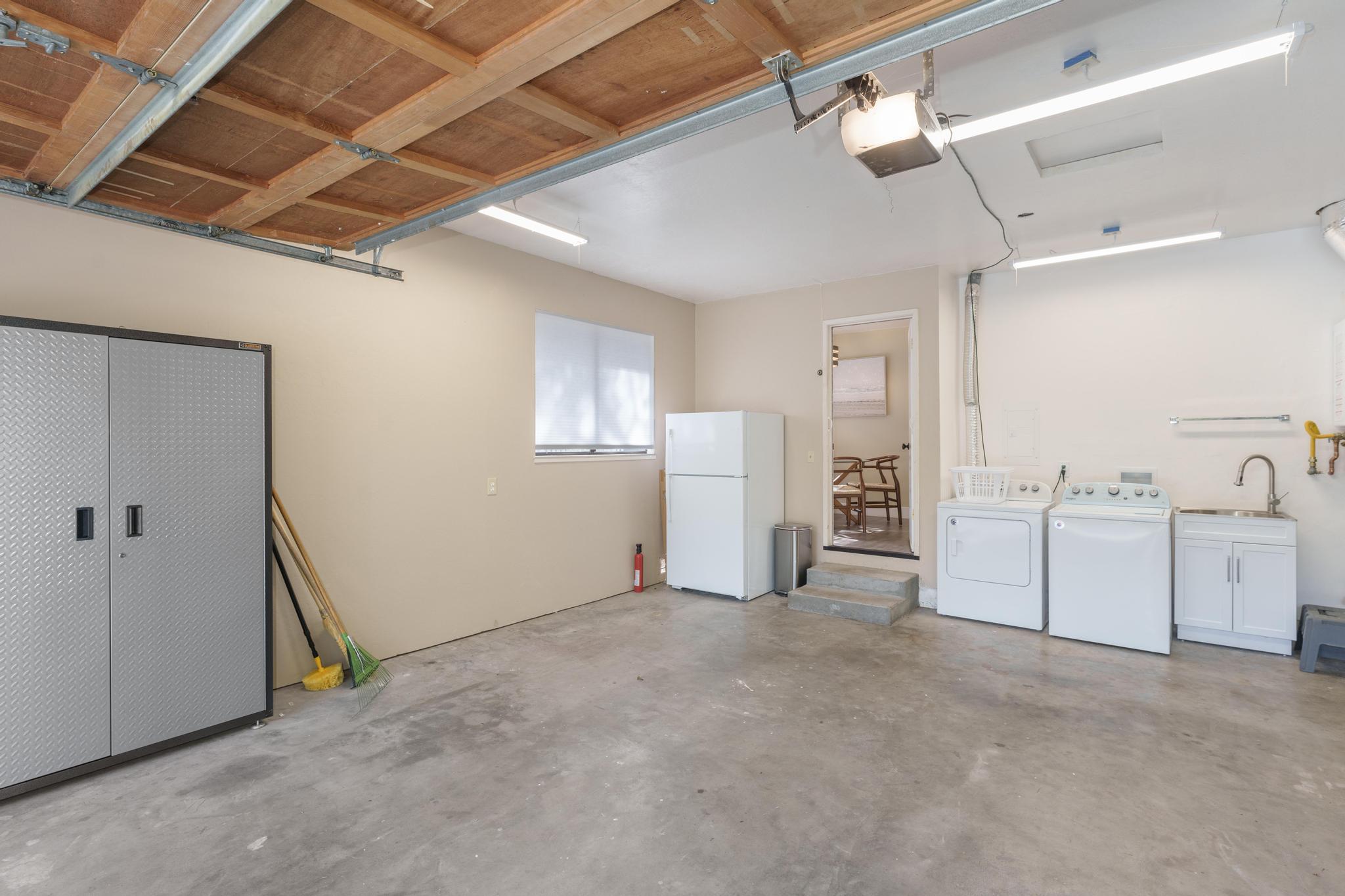 Two-Car Garage, Washer and Dryer, Utility Sink