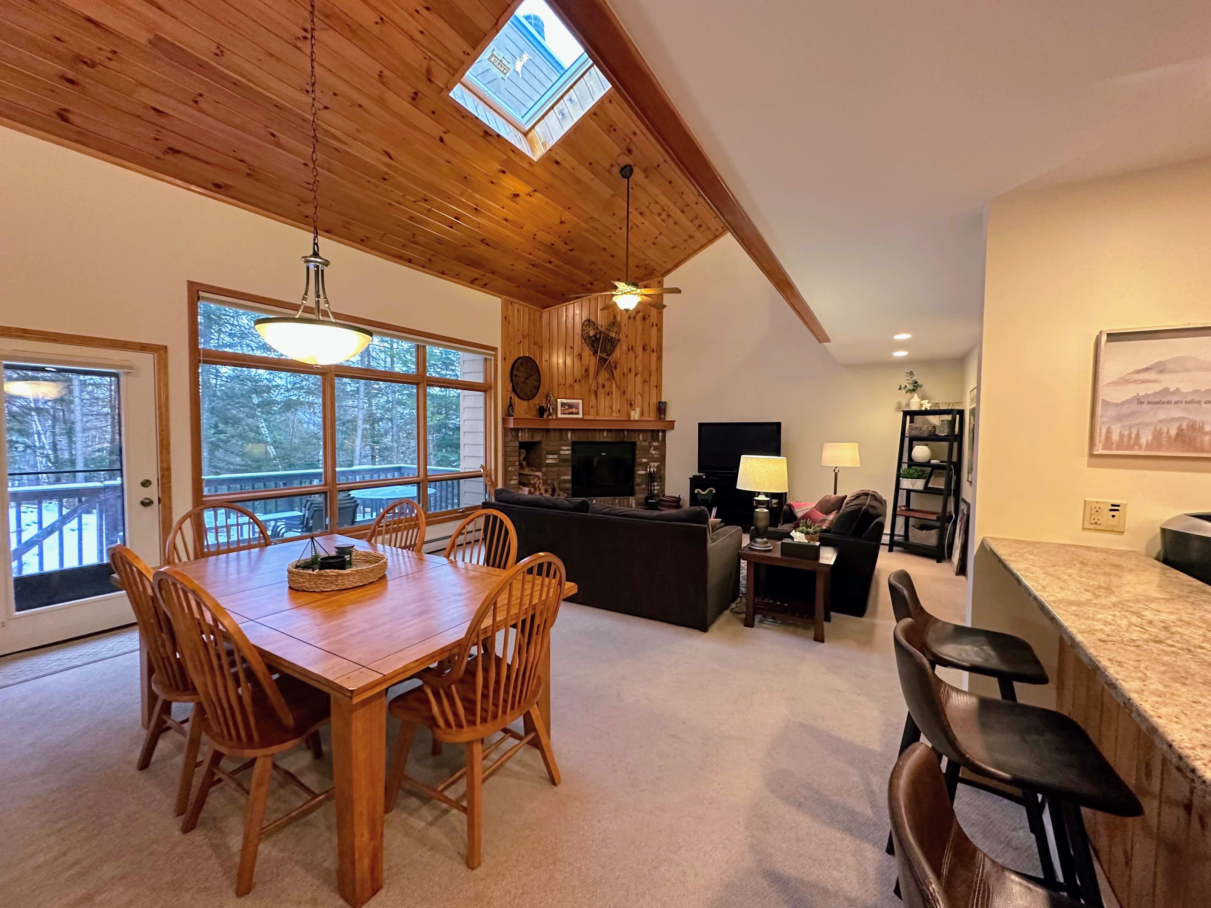 Back deck accessed from main level living area.