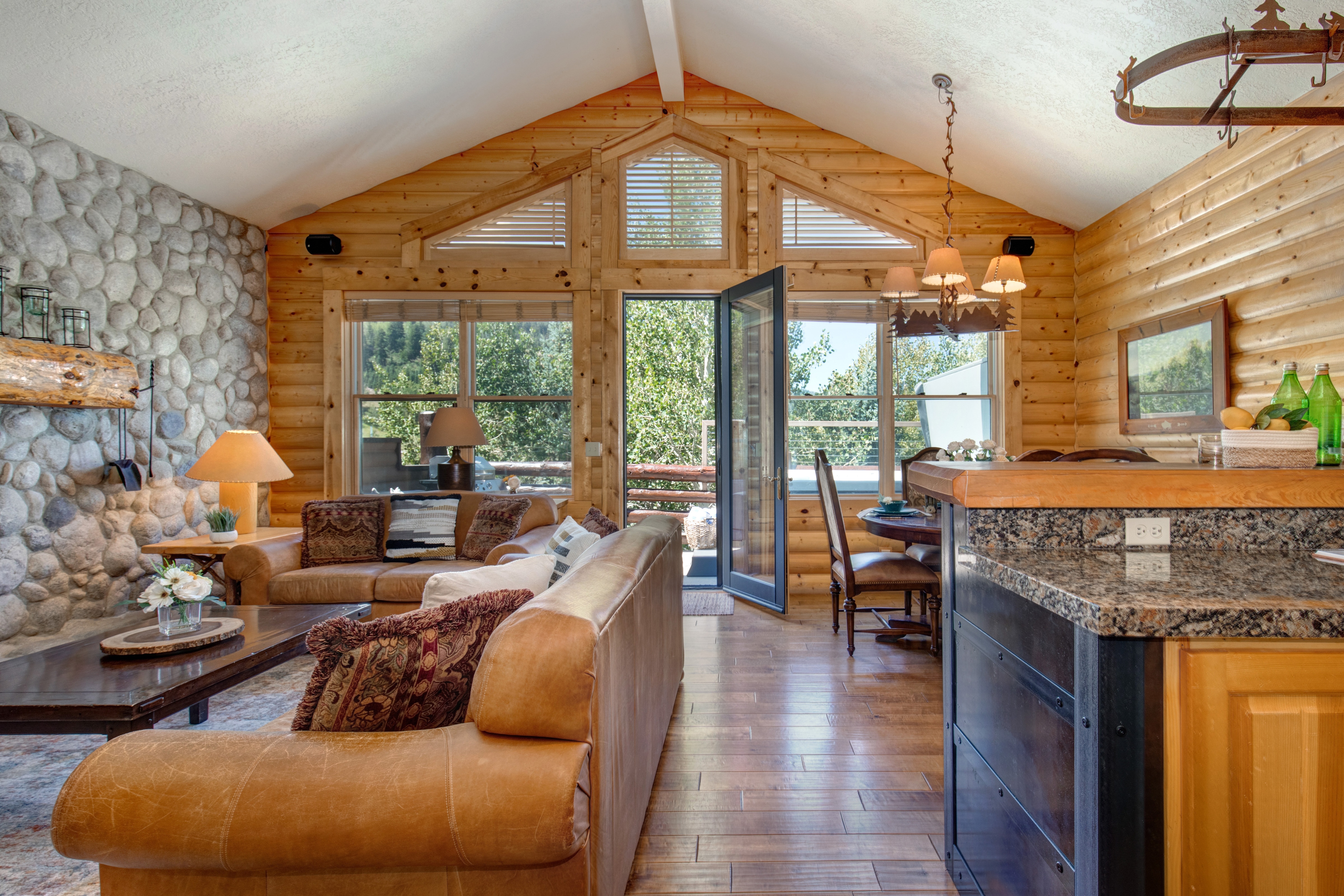 Great Room with Hardwood Floors and Natural Light