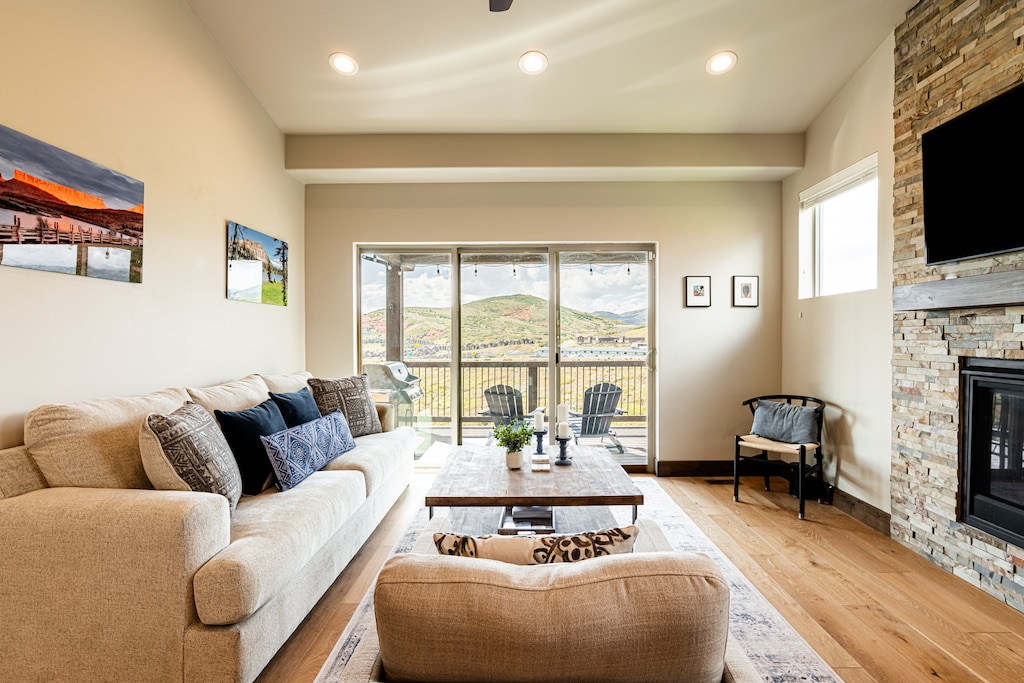 Main Level Great Room with Ski Resort Views