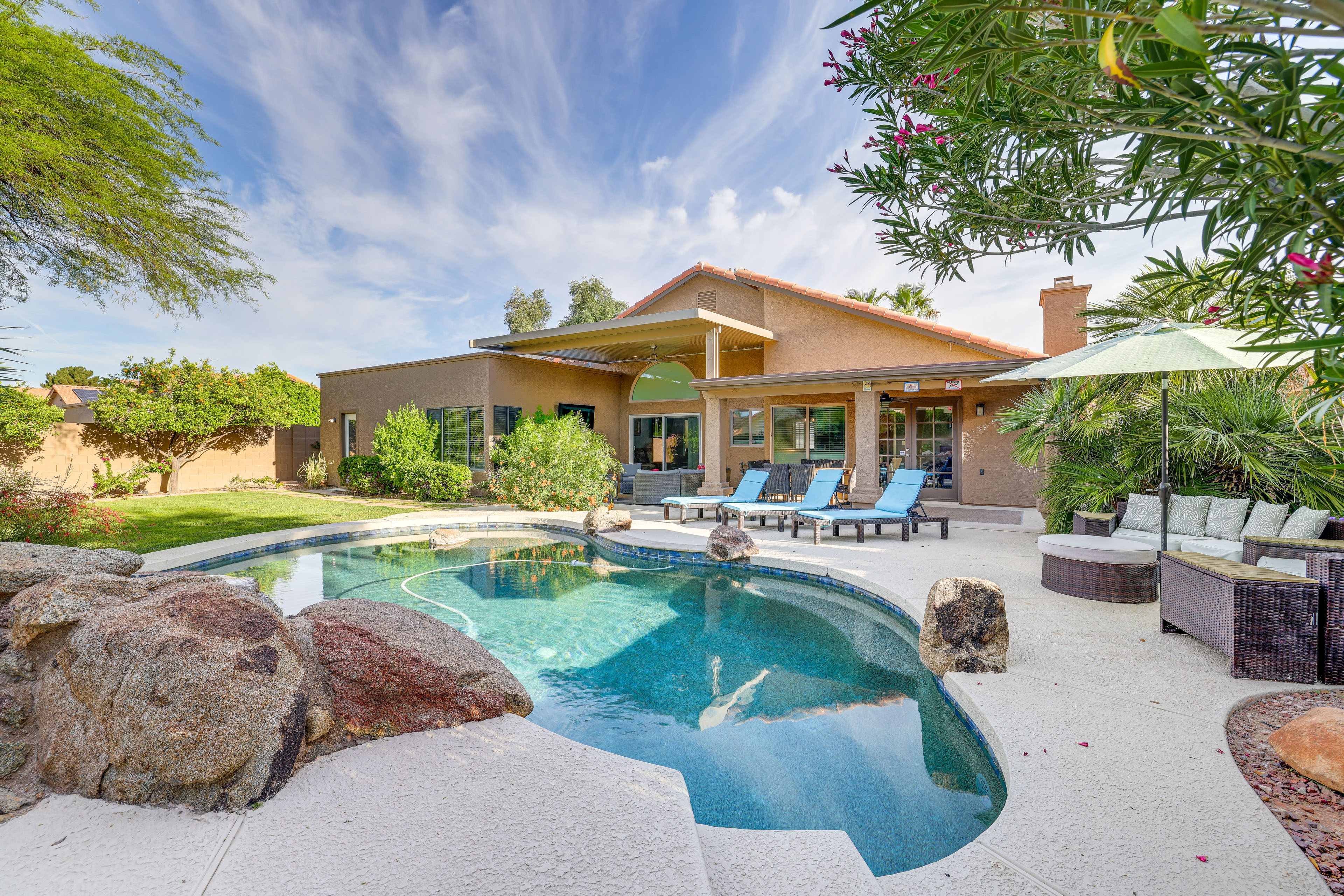 Property Image 1 - Luxe Tempe Retreat: Heated Saltwater Pool & Grill!
