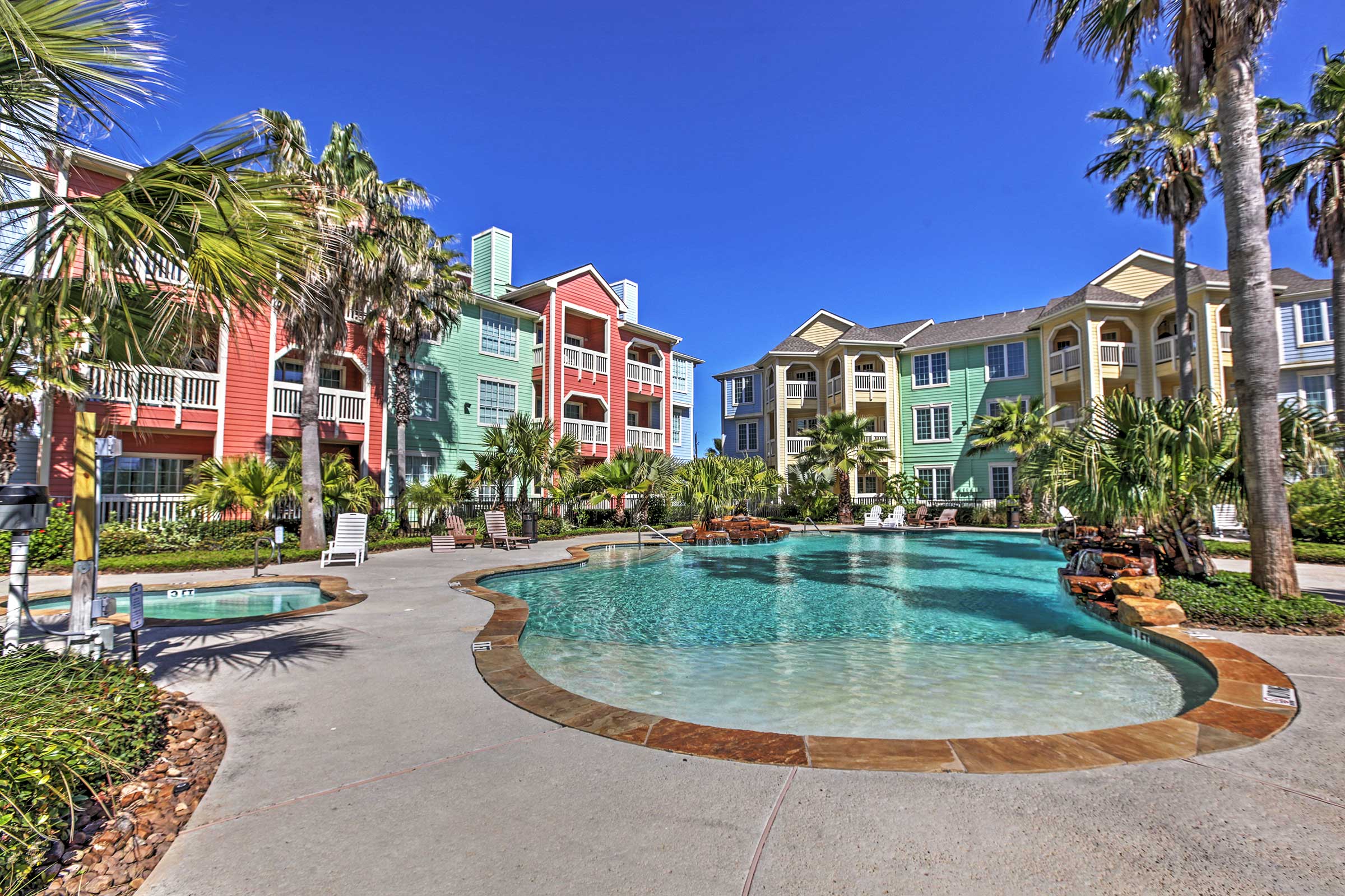 Colorful Galveston Retreat Steps from Beach & Pool