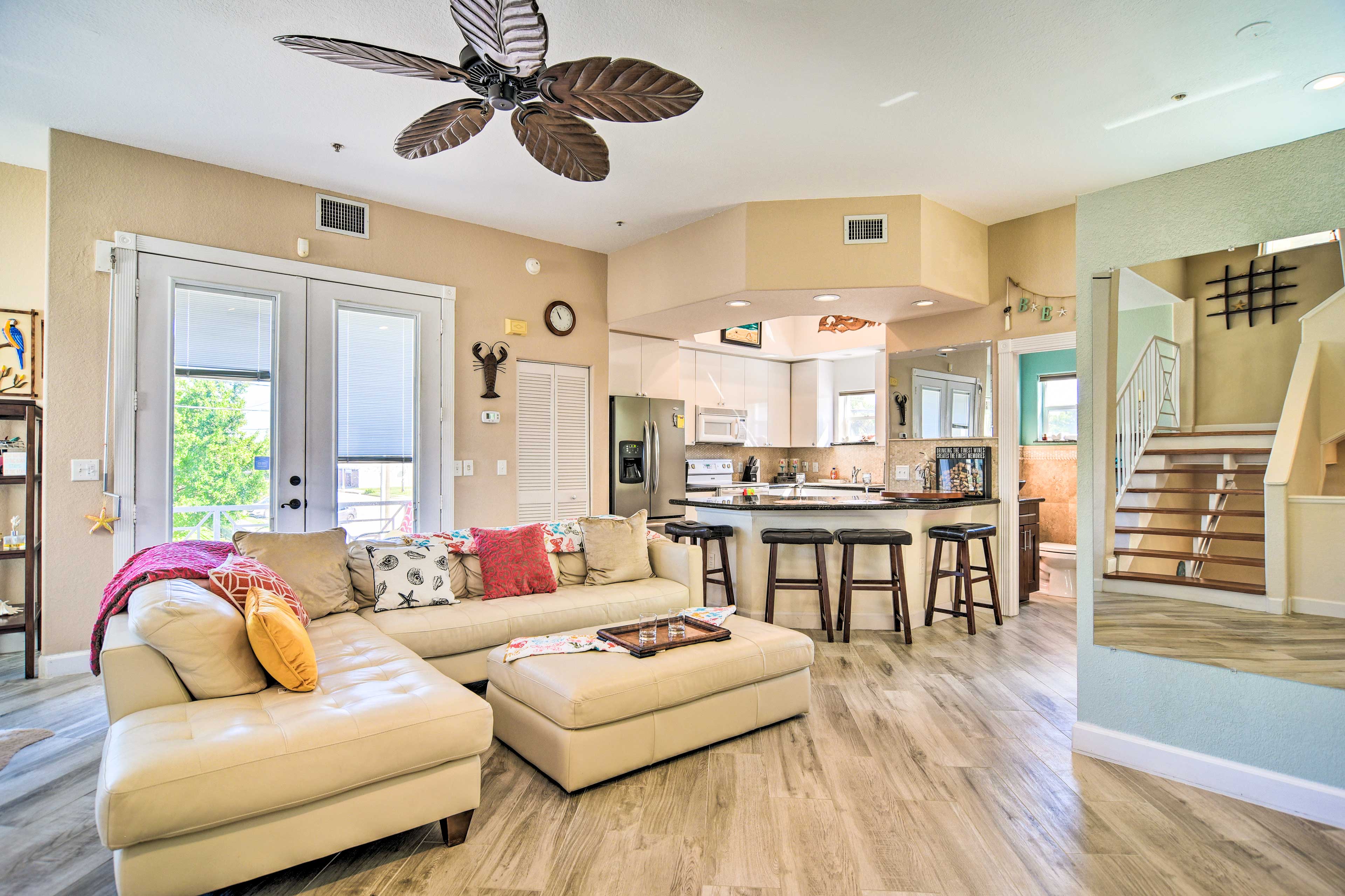 Property Image 1 - Colorful Townhome, Steps to Clearwater Beach!