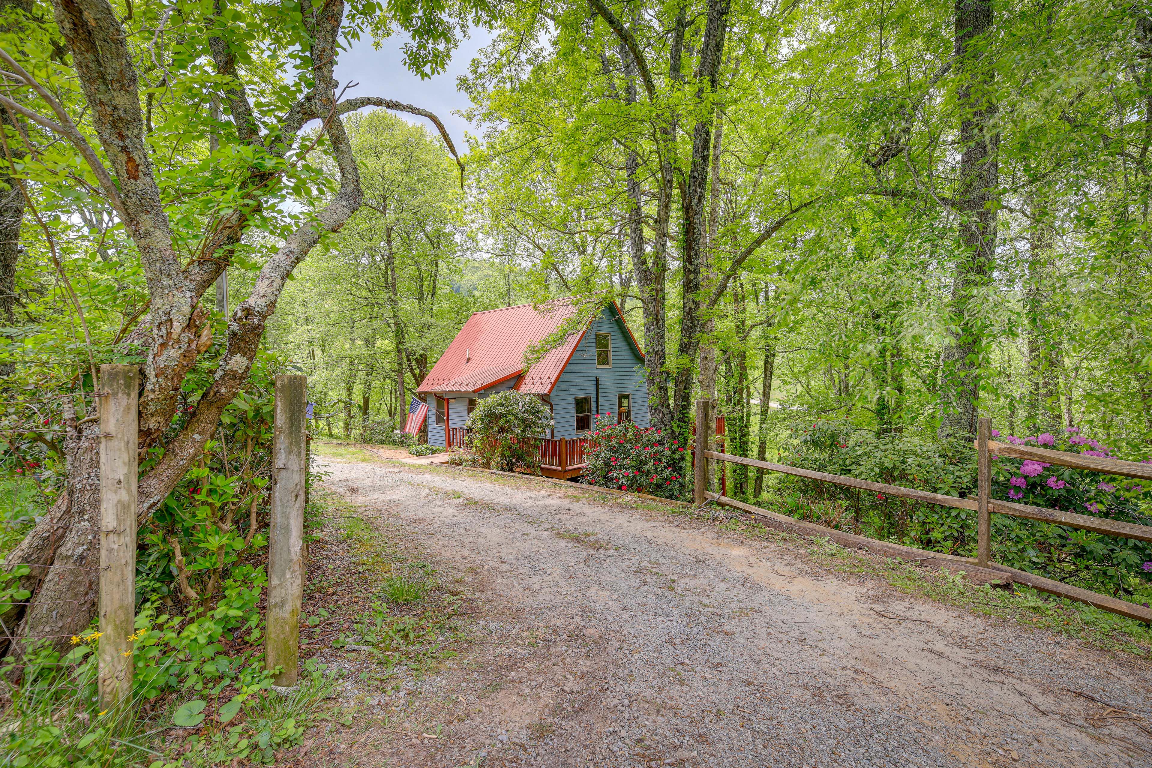 Property Image 2 - Quaint Blue Ridge Cabin Rental w/ On-Site Stream!