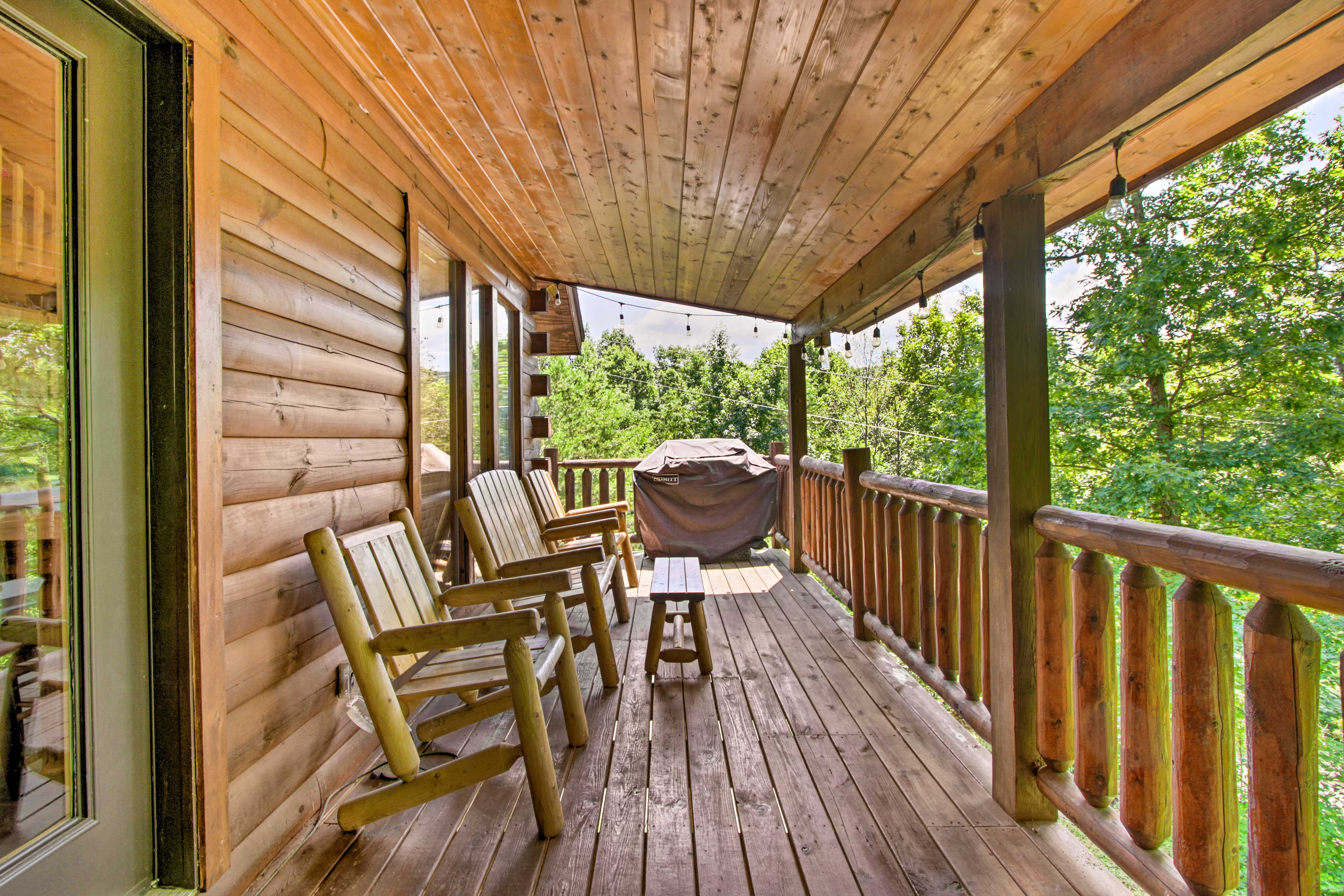 Property Image 2 - Cabin w/ Hot Tub & Deck ~ 12 Mi to Pigeon Forge!